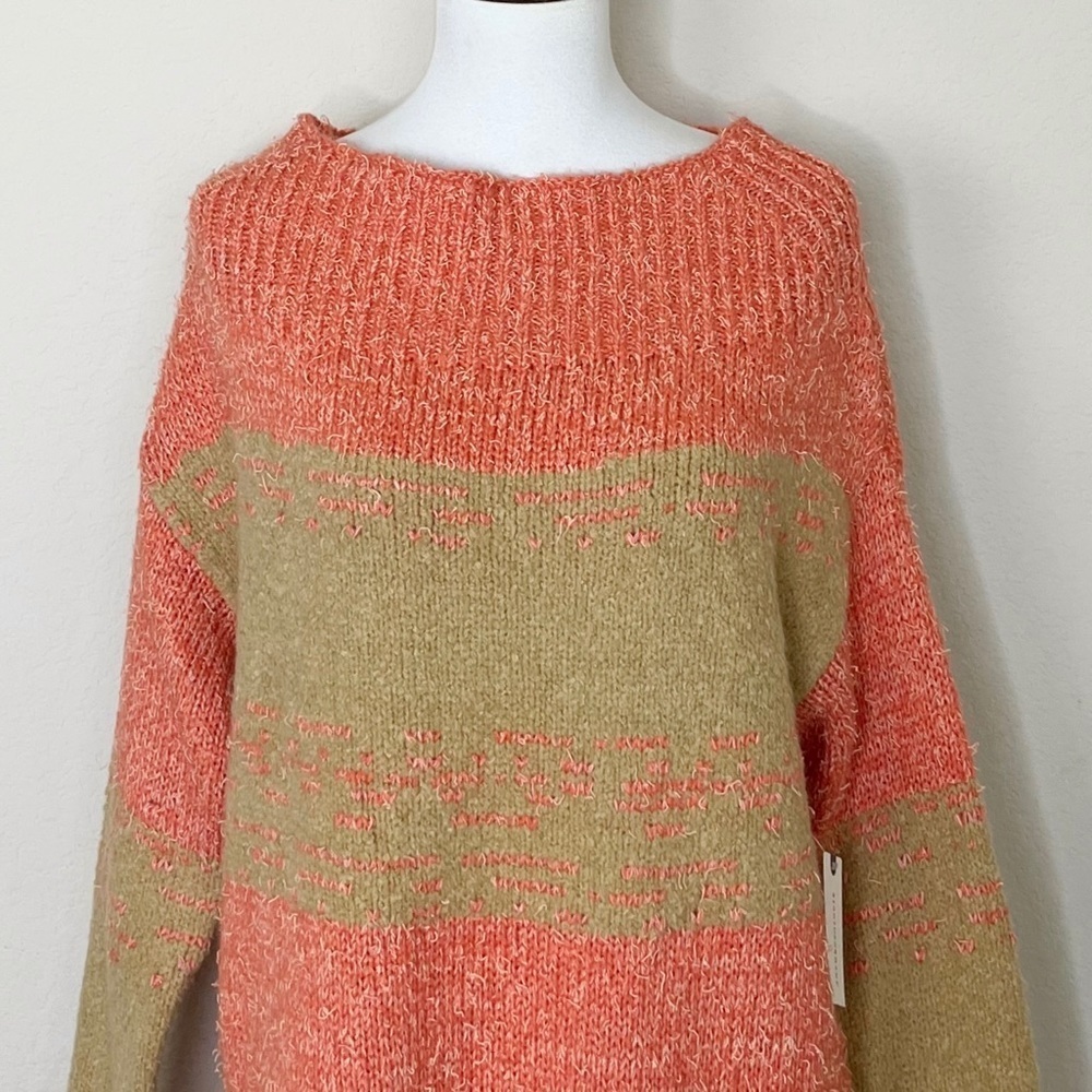 Anthropologie Pilcro Women's Rugby Tunic
Sweater Orange Tan Knit‎ Long - Picture 5 of 15